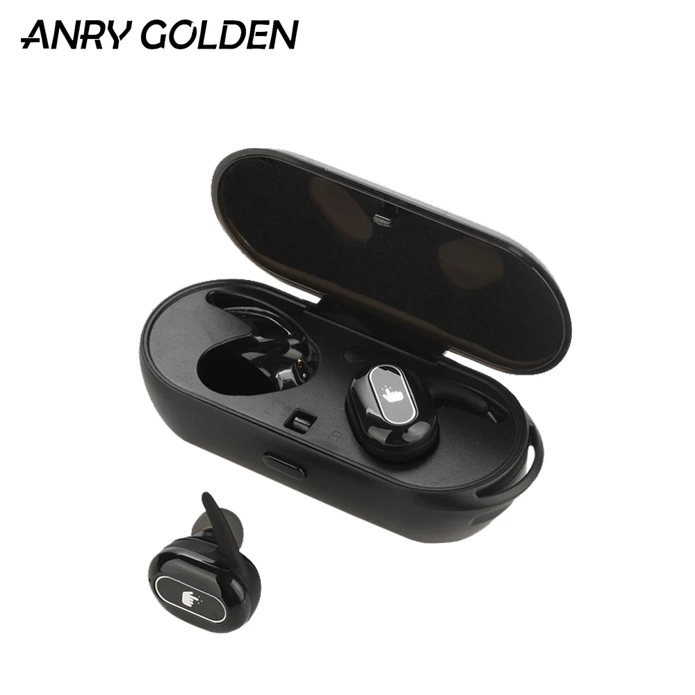 ANRY Touch Bluetooth наушники TWS Беспроводные 5 0 с микрофоном 3D стерео звук вкладыши Спорт