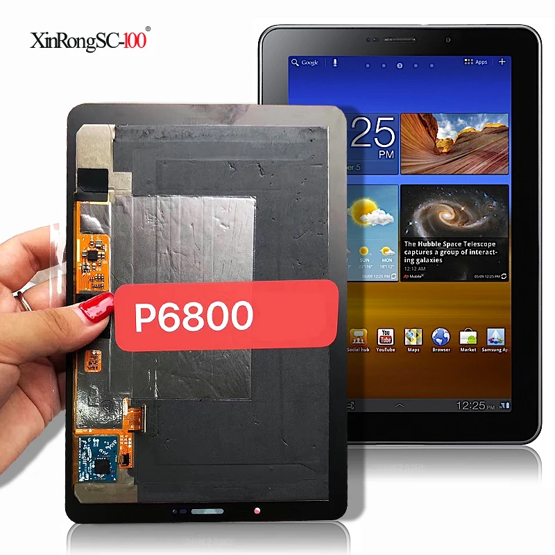 Test Ok 7.7 Pollici Per Samsung P6800 Galaxy Tab 7.7 800X1280 Super Amoled Tablet Display Lcd Touch Screen Digitizer Assembly