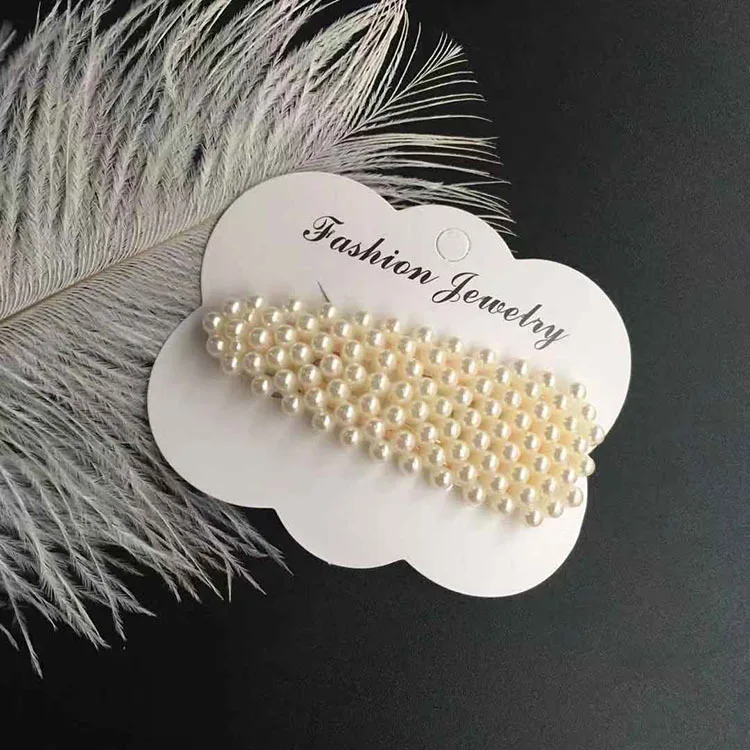 Ins Fashion 1 шт., женские элегантные жемчужные заколки для волос, милые головные уборы, шпильки с орнаментом, заколки, повязка на голову, аксессуары для волос