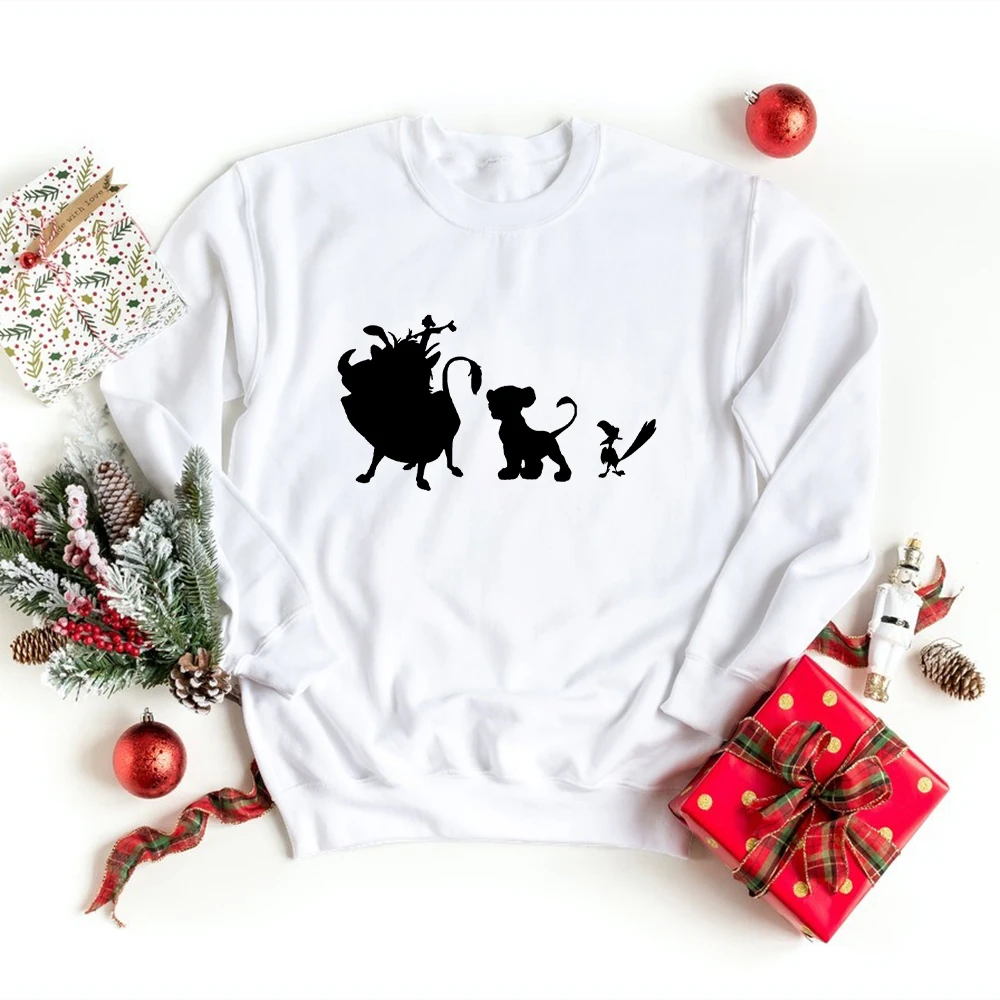 Минималистичные силуэты мультфильм Disney Детский свитшот Удобная Прямая поставка