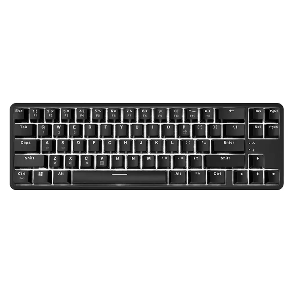 Ajazz K680T Gaming Mechanical Keyboard 68 Keys Wireless Bluetooth / Type-C Wired Gaming Keyboard Blue Black Red Brown Switch