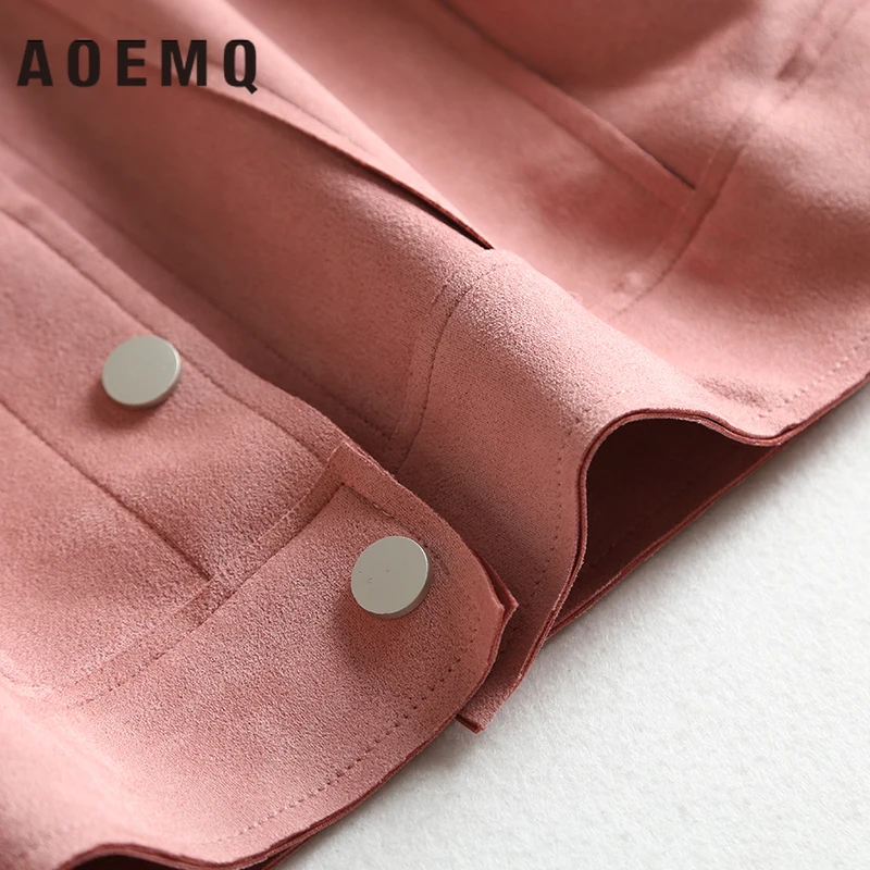 AOEMQ модные куртки в стиле панк, для ночного клуба, готика, крутые куртки для девочек, 2 цвета, Яркие топы, куртка с широкими карманами, женская одежда