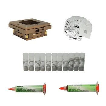 

BGA reballing kit 80mm 90mm reballing jig with 33pcs Universal Stencil for game console solder ball for bga soldering station