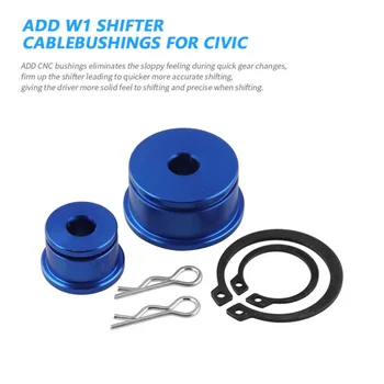 

1 Set Cable bushing Shifter Metal Blue + Black For Honda Civic 2002-05