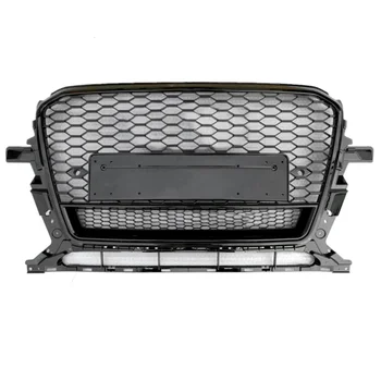 

Honeycomb style Front grille racing grills for 2013-2017 Audi Q5 upgrade Audi RSQ5 pure black grilles