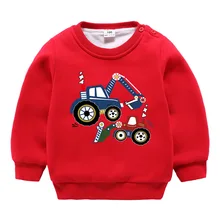 Осенне-зимняя новая детская одежда, бархатный толстый теплый детский свитер