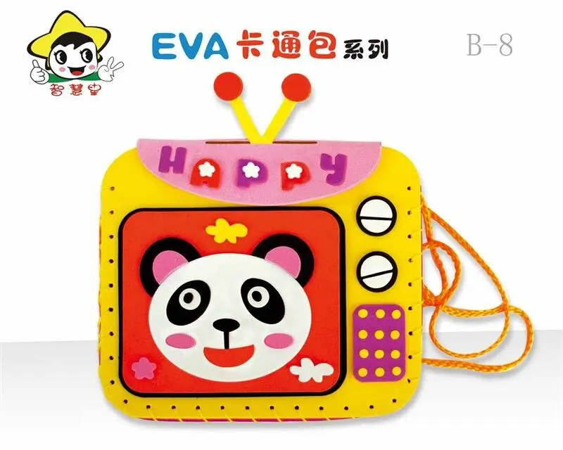 Eva сумка ручной работы ручная детская игрушка DIY мультяшная сумка ненужные ножницы ручная работа шитье могут быть установлены предметы