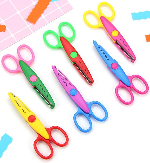  UCEC Craft Scissors Decorative Edge, 6 Pack Extended Crafting  Scissors, Pattern Scissors with Different Designs on Blades, Fun Scissors  for Kids, Teachers, Crafts, Scrapbooking, DIY Photos, Album : Arts, Crafts 