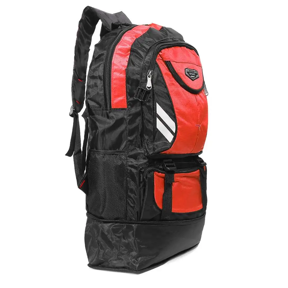65L Large Capacity Outdoor Sports Backpack Men And Women Travel Bag Hiking Camping Climbing Fishing Bags Waterproof Backpacks