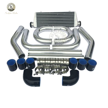 

Universale Turbo Intercooler450*180*65mm 2.5" di Ingresso Uscita Alluminio e Pinna 2.5 "turbina tubo in alluminio piping kit