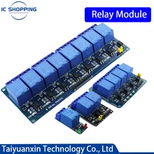 1PCS Relay Module Optocoupler Relay Arduino 5V 12V 24V Relay Output 1 2 4 6 8 Channel Relay Module Trigger Board Shield