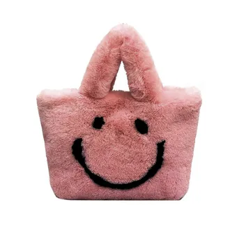 

New Woman Cute Wild Handbags Autumn And Winter Plush Shoulder Bag Messenger Bag Large Capacity Waterproof Crossbody Bag 1230