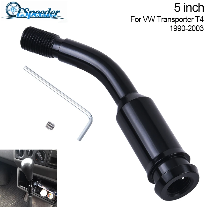 5 Pulgadas de Palanca de Cambio Palanca Extensi/ón Perilla de Cambio Extender Recta para T4 1990-2003 Negro