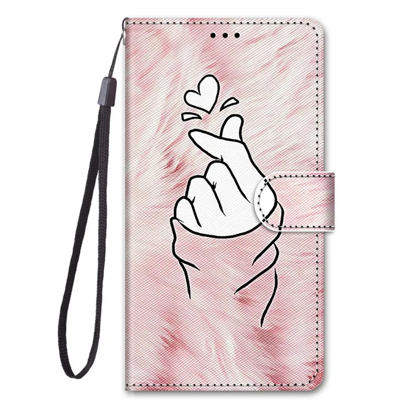 S21 FE s21fe Leather Case Cartoon Animal Painted Etui For Samsung Galaxy S20 FE Ultra Plus s 21 S21Ultra Wallet Flip Cover Etui kawaii samsung phone cases Cases For Samsung