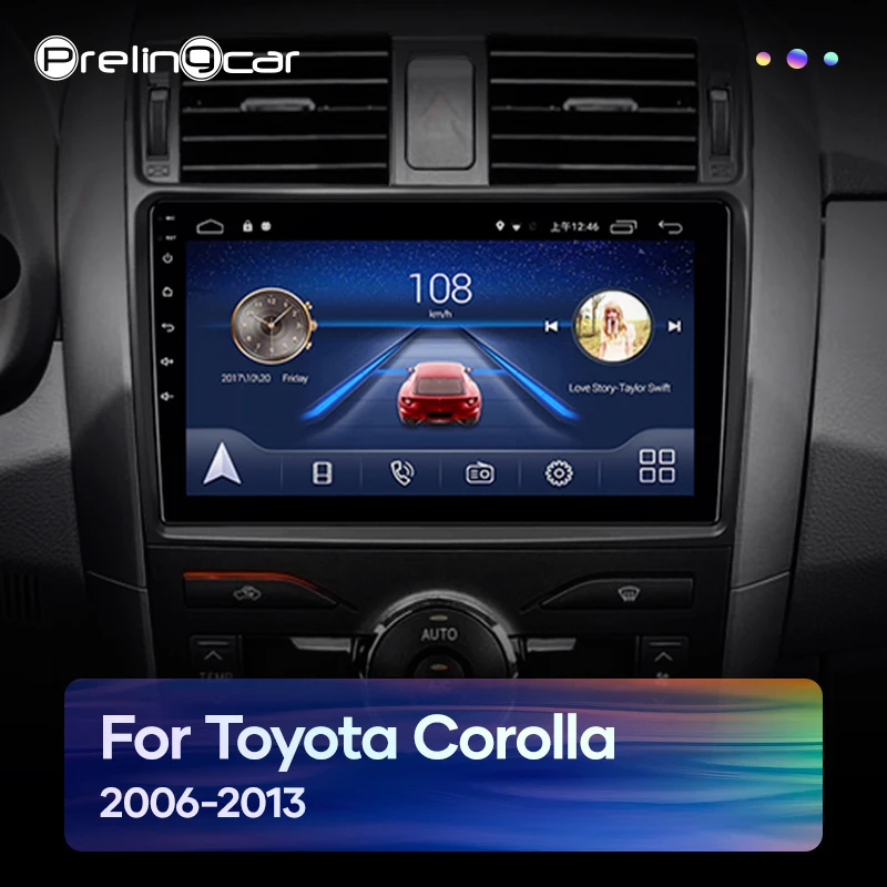 Prelingcar Android 10 0 без DVD 2 Din Автомобильный Радио Мультимедиа Видео плеер навигация GPS