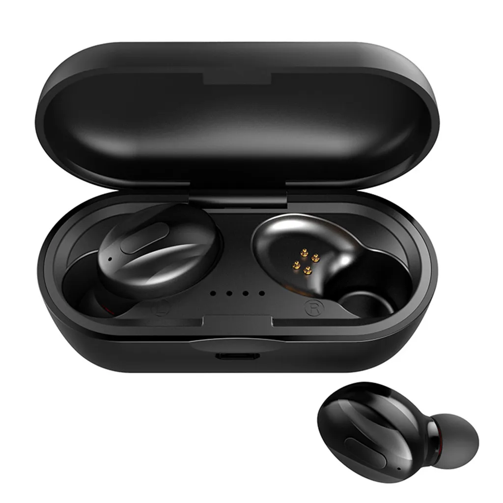 CARPRIE TWS Bluetooth 5,0 беспроводные стерео наушники HIFI Звук спортивные наушники громкой связи игровая гарнитура с микрофоном для телефона - Цвет: Black