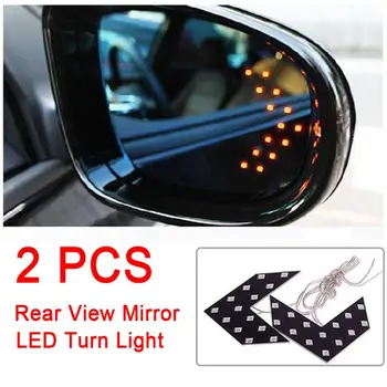

2pcs /set 14SMD LED Arrow Panel For Car Rearview Mirror Indicator Turn Signal Light Car LED Rearview Mirror mirror light