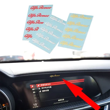 

Car-Styling Creative 3D Nickel Metal Car Interior Stickers For Alfa Romeo 155 159 147 GT 156 Mito Giulia Giulietta Stelvio