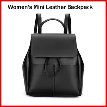 

Black Leather Travel Backpack Women Shoulder Bag Mini Small Cute Girl for Designer 2020 Motorcycle Diaper Handbag