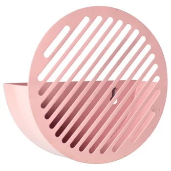 

Nordic Round Hollow Iron Storage Rack Wall Hanging Basket Bookshelf Storage Organizer Home Decor