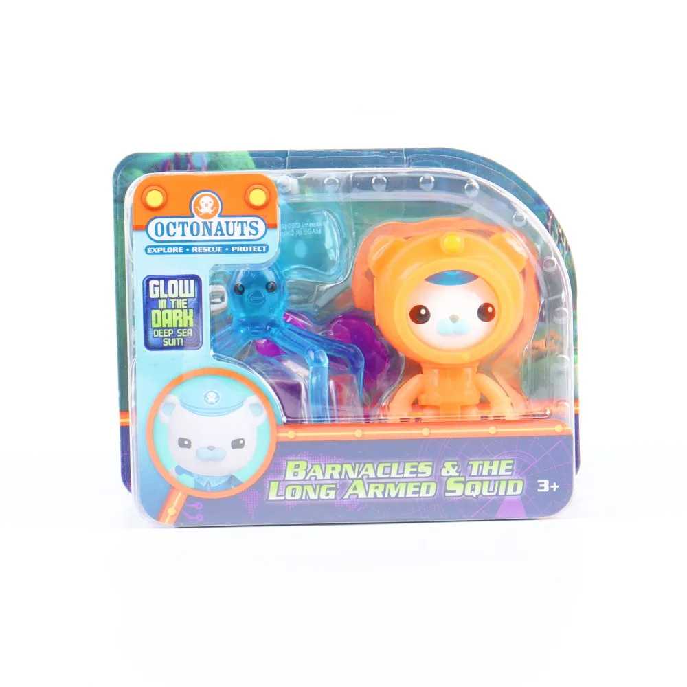 Octonauts 6 Different styles Barnacles Peso Kwazii Tweak Vegimal Gift box Anime Mini Action Figure Model Toys Christmas Gift