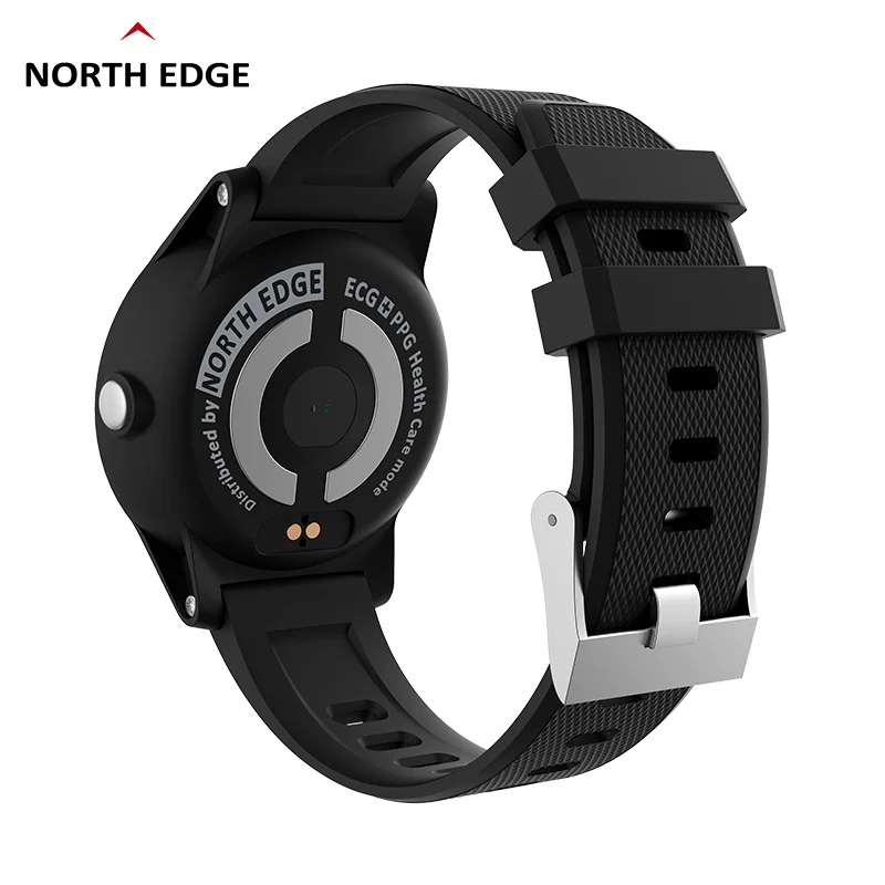 NORTH EDGE Смарт-часы фитнес-активности ЭКГ PPG кровяное давление монитор сердечного ритма браслет IP67 водонепроницаемый ремешок для IOS Android