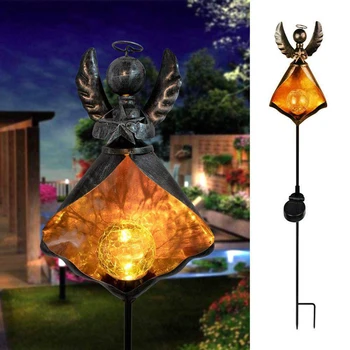 

Solar LED Simulate Flame Light Decor Lantern Lamp Solar Power Waterproof Path Lawn LED Waterproof Easy Installation