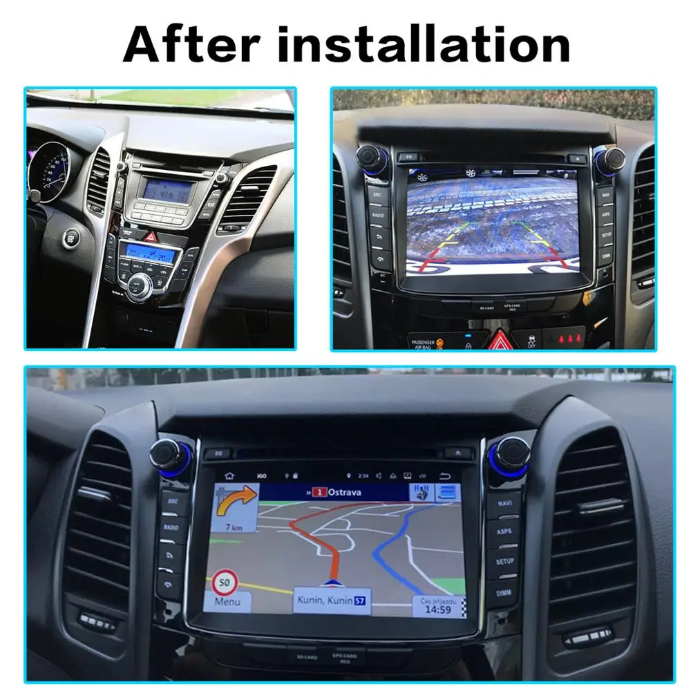 Top Android 9.0 4+64GB Car dvd player for Hyundai I30 Elantra GT 2012 2013 2014 2015 2016 Car Radio gps navigation stereo multimedia 1
