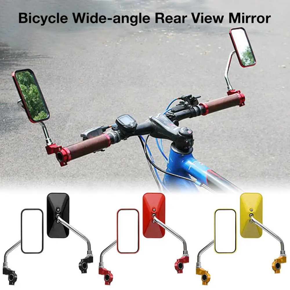 

Cycling Road Bike Rear View Mirror Adjustable Motorcycles Bicycle Handlebar Flexible Safety Rearview Mirror Wide-angle Rearview