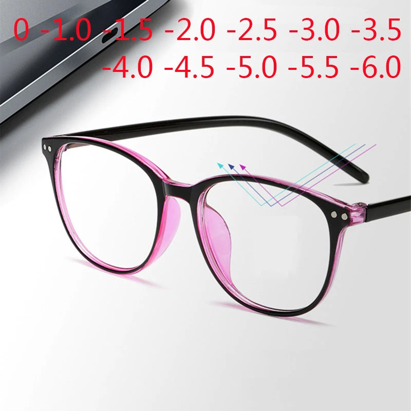 Rivets Finished Myopia Glasses 1.0 1.5 2.0 2.5 3.0 to 6.0 Men