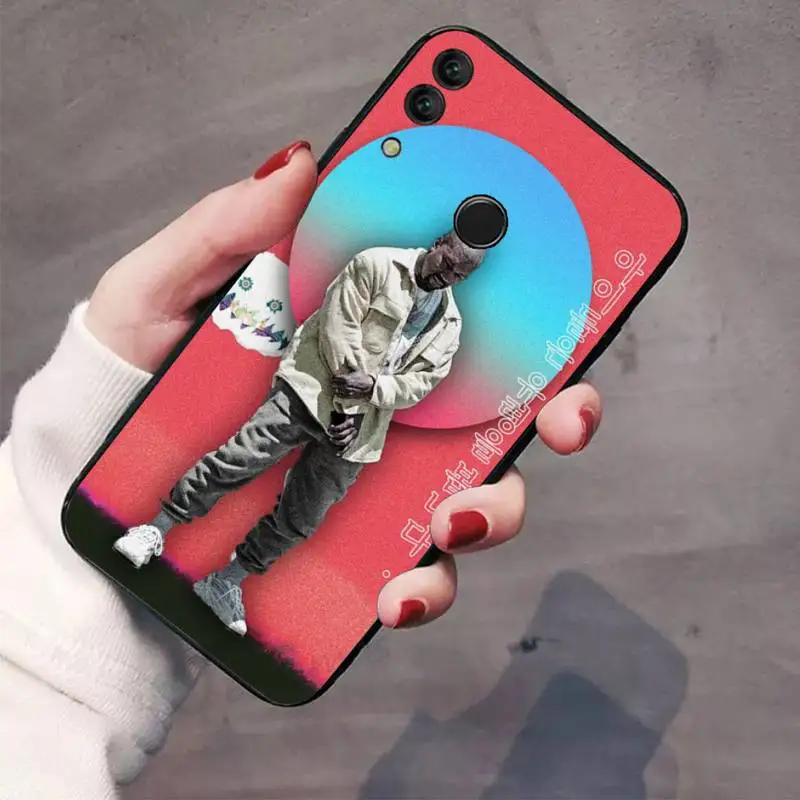 Kanye Omari Tây Rap Điện Thoại Ốp Lưng Huawei Honor 7C 7A 8X 8A 9 10 10i Lite 20 NOVA 3i 3E huawei silicone case