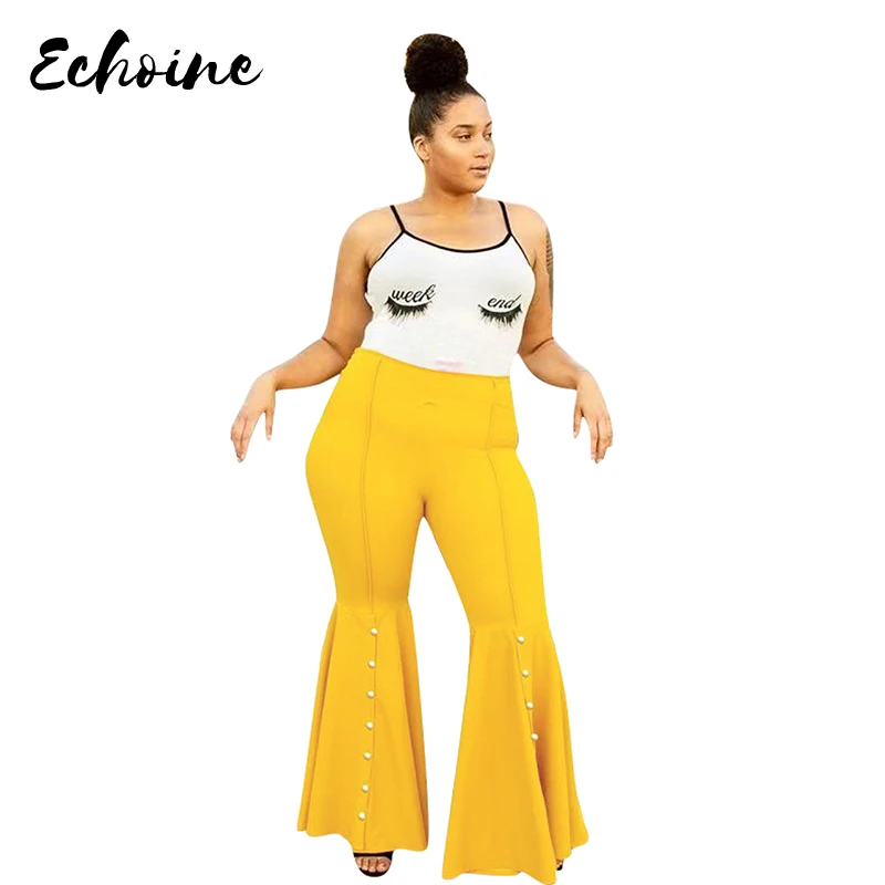 plus size yellow capris