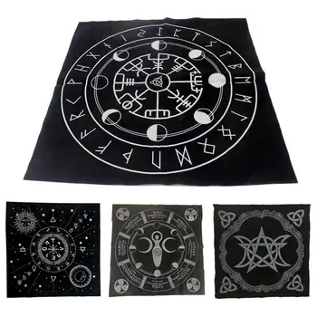 

Altar constellations astrological tarot card cloth Magicians Triple Moon Pentagram Board Games Cloth soft high-grade flanne