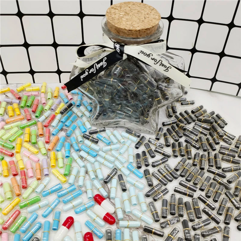 100PCS Mini Message Capsule Party Favors Wedding Birthday Baby Shower Supplies Girlfriend Boyfriend Day Gifts Expression Props