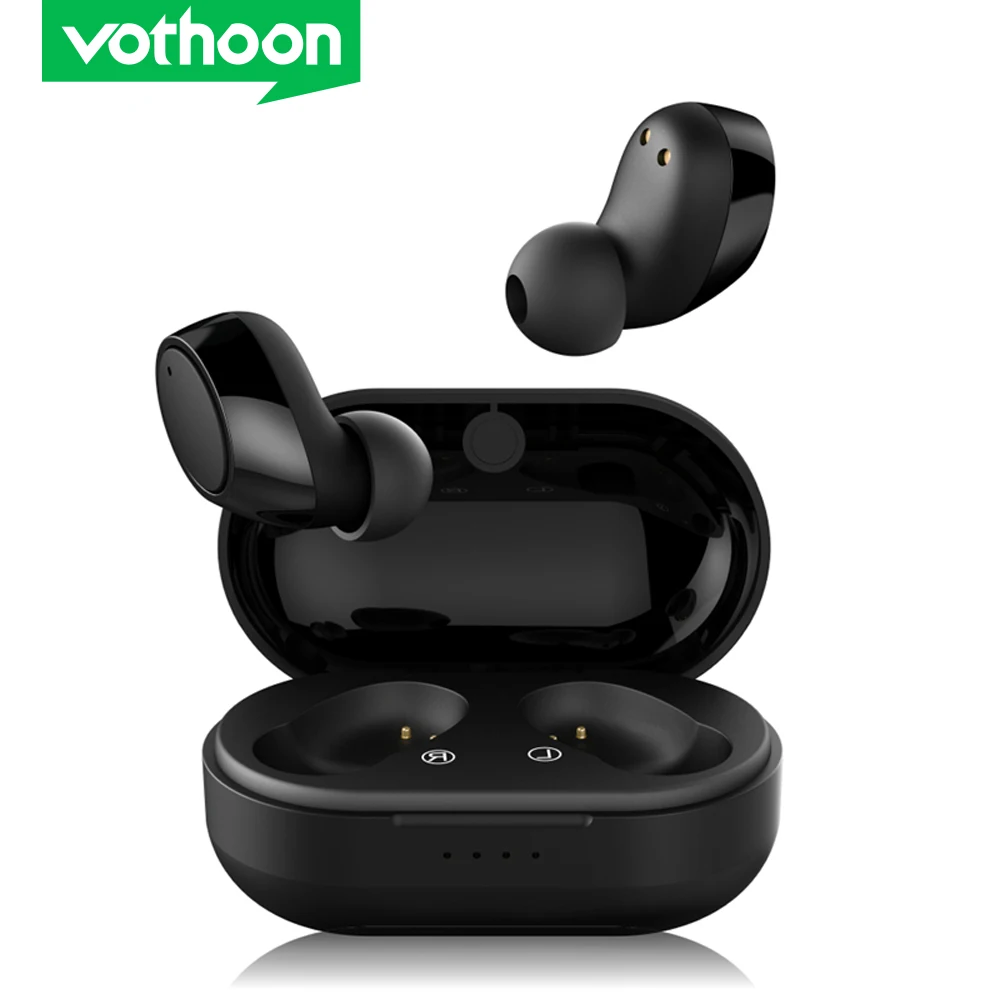 Vothoon In-Ear TWS Bluetooth 5.0 True Wireless Earphones IPX5 Waterproof Stereo Earbud Headset with microphone | Электроника