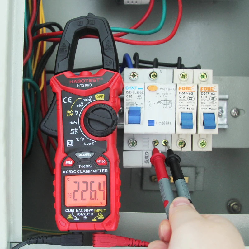 HT206D AC DC Цифровой мультиметр с клещами для невесте на свадьбу pinza amperimetrica