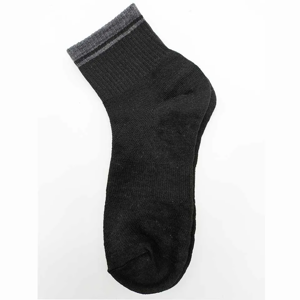 5 Pack Men Cotton Socks Mesh Breathable Short Casual Socks Summer Sports Socks Absorb Sweat Ankle Socks Set