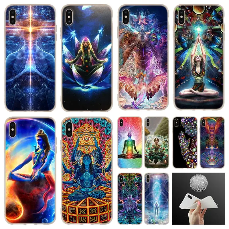 Мягкий силиконовый чехол для i12 11 Pro 7 8 6 6s Plus XR XS Max cover Mini 5 5S SE 2020 Etui s Mandala Chakra Insist