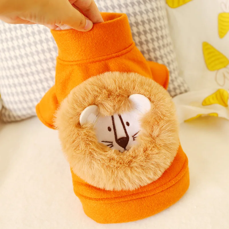 

Plush Lion Puppy Dog Clothes for Small Dogs Winter Thick Dog Coat Chihuahua Yorkshire Jacket Dogs Pets Clothing Cat Pet Products