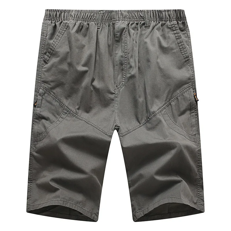 

White Background Tile 2019 Summer Wear Men Loose Cotton Casual Short Pants Bib Overall Plus-sized
