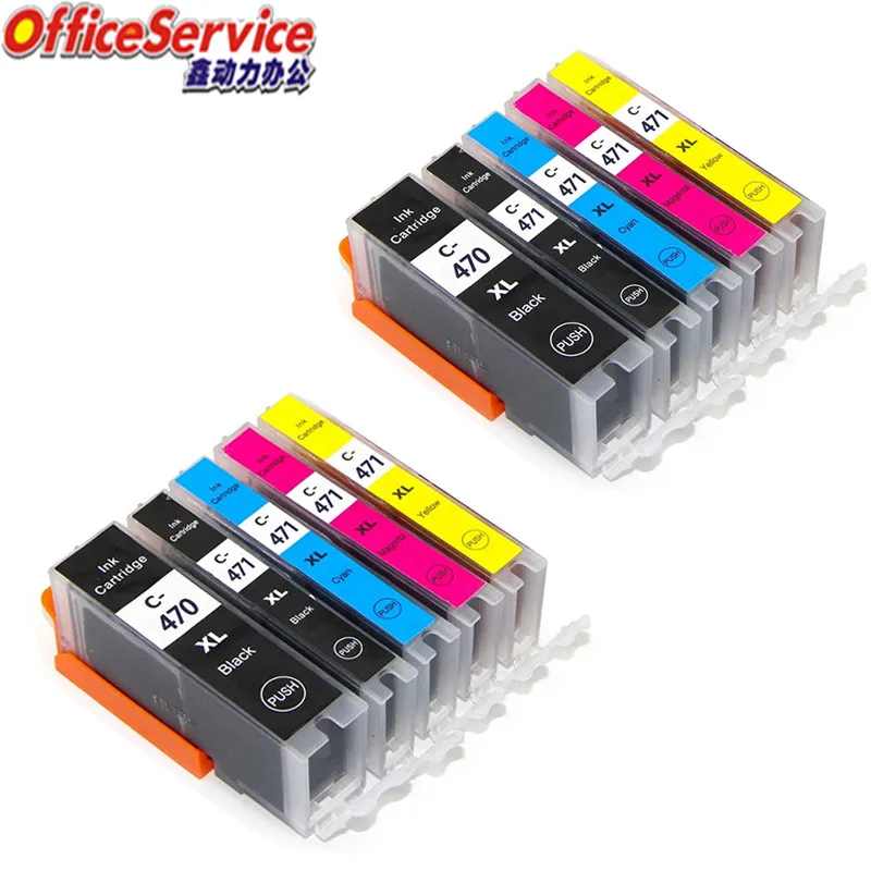 

PGI-470 CLI-471 PGI470XL CLI471 ink cartridge Compatible for canon MG5740 MG6840 TS5040 TS6040 inket Printer