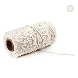 Metallic Gold and Silver Twine - 1.5mm, 100M Roll - Non - Slip String for Crafting and DIY Projects (Natural)