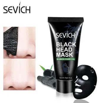 

Sevich 60g Bamboo Charcoal Deep Clean Black Head Facial Mask Skin Care Blackhead Removal Mask Shrink Pores Oil Control Face Mask