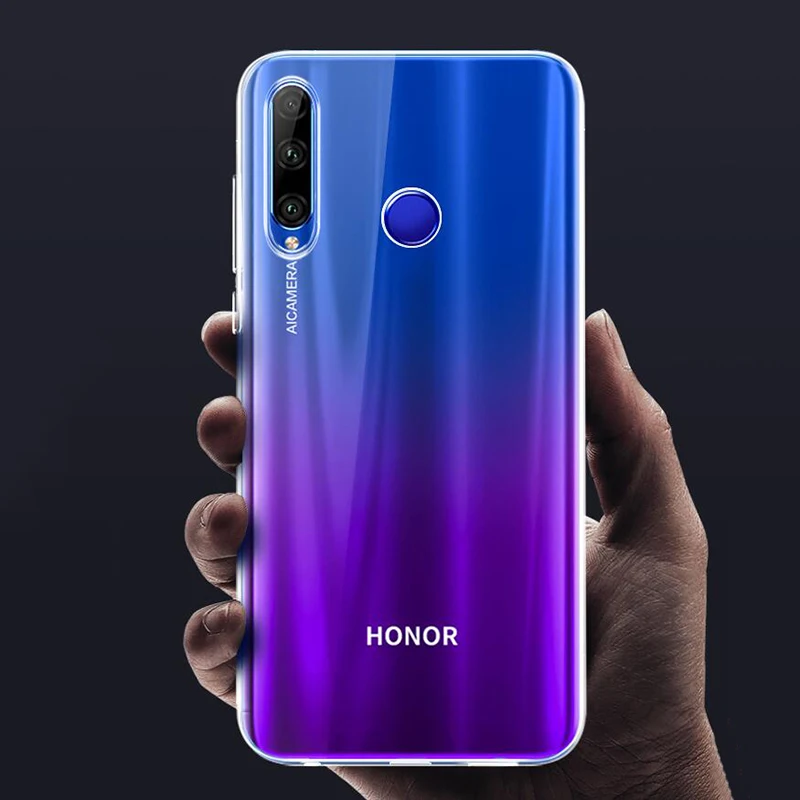 Чехол для Huawei Honor 9X тонкий прозрачный силиконовый мягкий чехол из ТПУ задняя