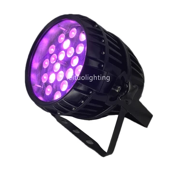 

12/lot 5 Pin 24x18w 6in1 outdoor led par light ip65 zoom par stage light for Church Wedding Birthday Party DJ Stage Lighting
