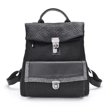

MIWIND Women Backpack Genuine Leather ather Backpacks Softback Bags Brand Name Bag Casual Backpacks Girls Backpack LSJ162