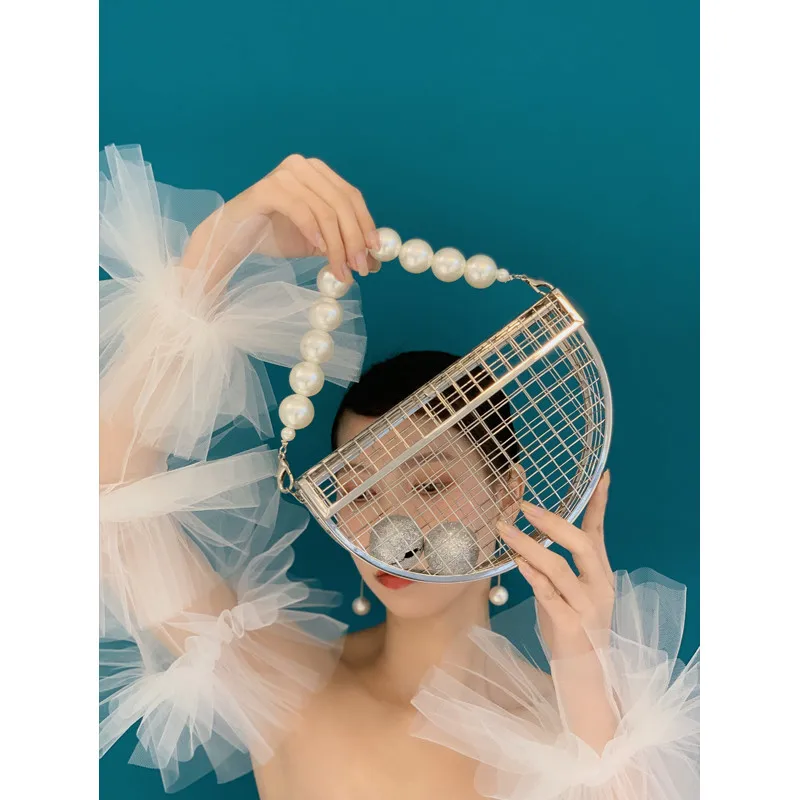 

Мода abs жемчужная ручка выдалбливают металлическая Сумка-клатч дамы