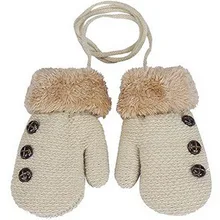 Детские перчатки, детские варежки, зимние шерстяные вязаные перчатки, детские теплые веревочные варежки для детей 1-3 лет, детские перчатки