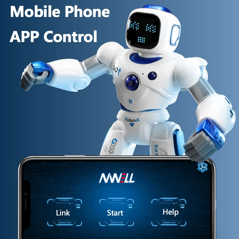 APP Control 2.4GHz Dual Mode Programming Demo RC Robot Walk/Glide Switch Touch Sensing Voice Record Singing Dance Puzzle RC Toys, robot dance toys,robot toy,remote control dog toy,remote control robot toy