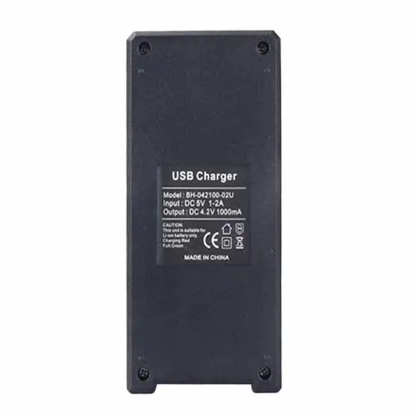 Перезаряжаемые 2 образными пазами Батарея Зарядное устройство литий ионный